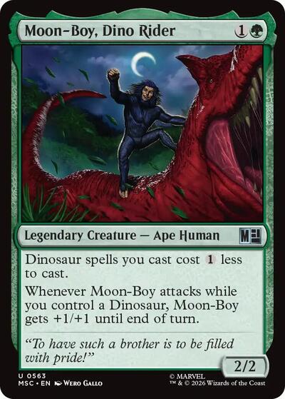 Moon-Boy, Dino Rider (Commander: Marvel Super Heroes) Light Play