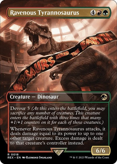 Ravenous Tyrannosaurus (Borderless) (Universes Beyond: Jurassic World Collection) Near Mint