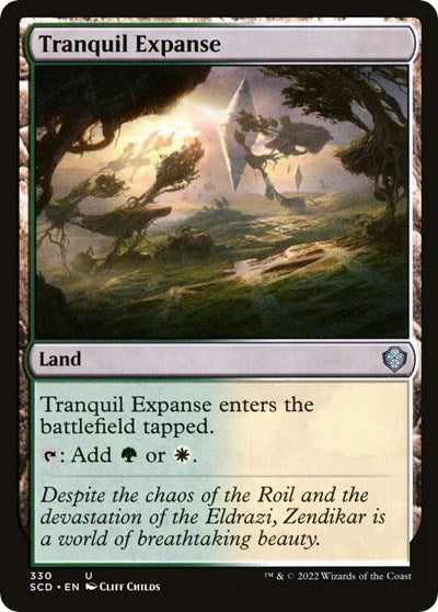 Tranquil Expanse (Commander 2022 Starter Decks) Light Play
