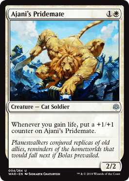 Ajani's Pridemate (War of the Spark) Light Play