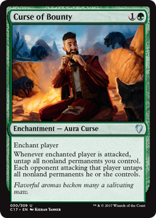 Curse of Bounty (Commander 2017) Damaged / Poor