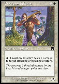 Crossbow Infantry (Mercadian Masques) Medium Play