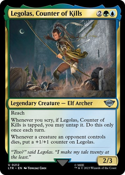 Legolas, Counter of Kills (Universes Beyond: The Lord of the Rings: Tales of Middle-earth) Damaged / Poor