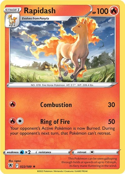 Rapidash (SWSH10: Astral Radiance) Light Play