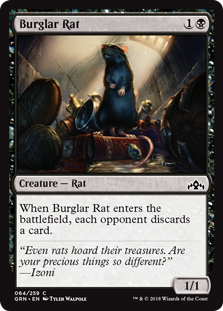 Burglar Rat (Guilds of Ravnica) Light Play