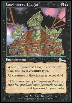 Engineered Plague (Urza's Legacy) Light Play