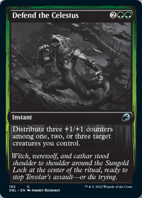 Defend the Celestus (Innistrad: Double Feature) Light Play