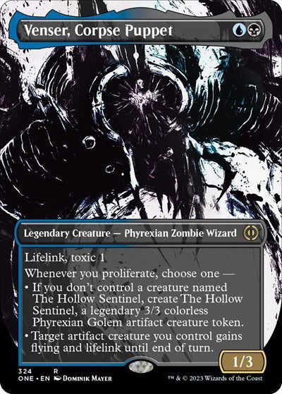 Venser, Corpse Puppet (Showcase) (Phyrexia: All Will Be One) Light Play