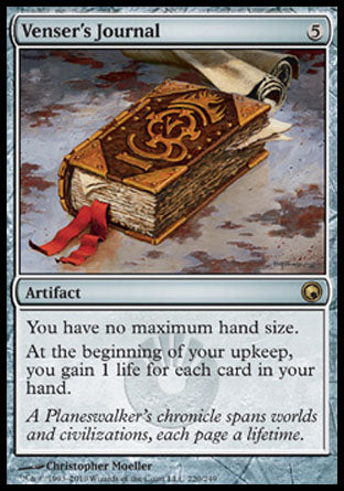 Venser's Journal (Scars of Mirrodin) Light Play