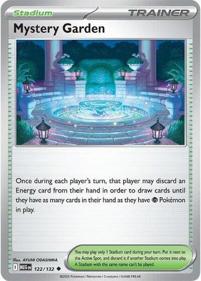 Mystery Garden - 122 (ME01: Mega Evolution) Light Play Reverse Holofoil