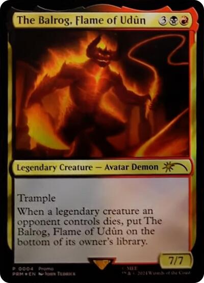 The Balrog, Flame of Udun (Promos: Unique and Miscellaneous) Light Play Foil