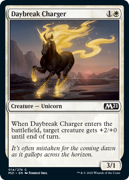 Daybreak Charger (Magic 2021 Core Set) Light Play Foil