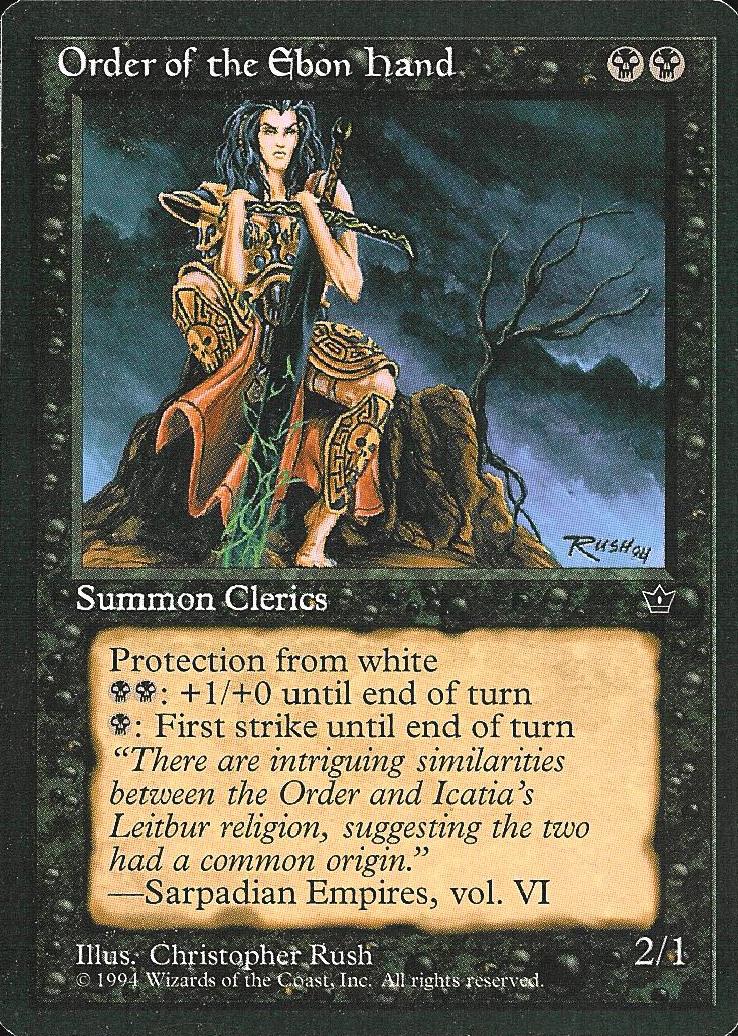 Order of the Ebon Hand (Rush) (Fallen Empires) Medium Play