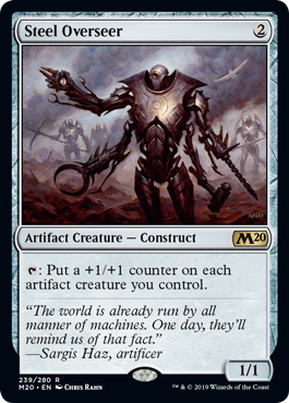 Steel Overseer (Magic 2020 Core Set) Medium Play