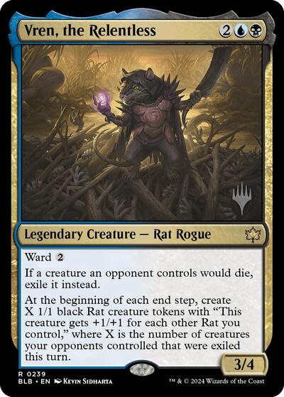 Vren, the Relentless (Promo Pack: Bloomburrow) Light Play