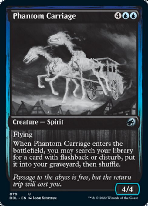 Phantom Carriage (Innistrad: Double Feature) Light Play