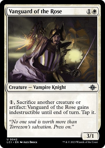 Vanguard of the Rose (The Lost Caverns of Ixalan) Light Play Foil