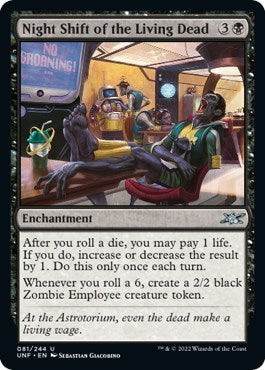 Night Shift of the Living Dead (Unfinity) Light Play Foil
