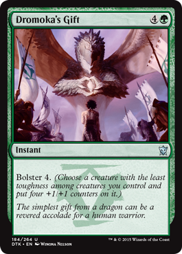 Dromoka's Gift (Dragons of Tarkir) Light Play
