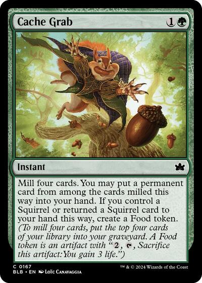 Cache Grab (Bloomburrow) Light Play Foil