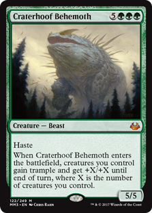 Craterhoof Behemoth (Modern Masters 2017) Light Play