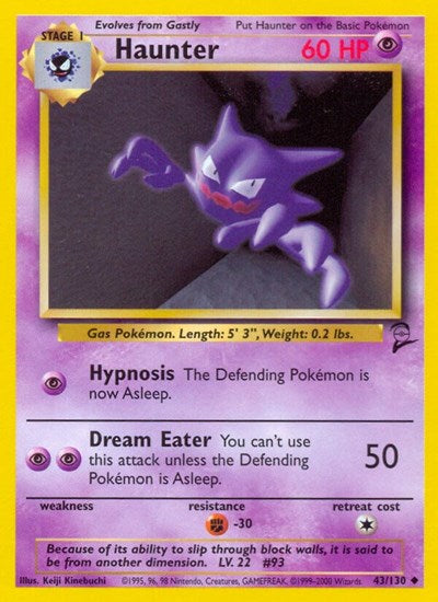 Haunter (Base Set 2) Light Play
