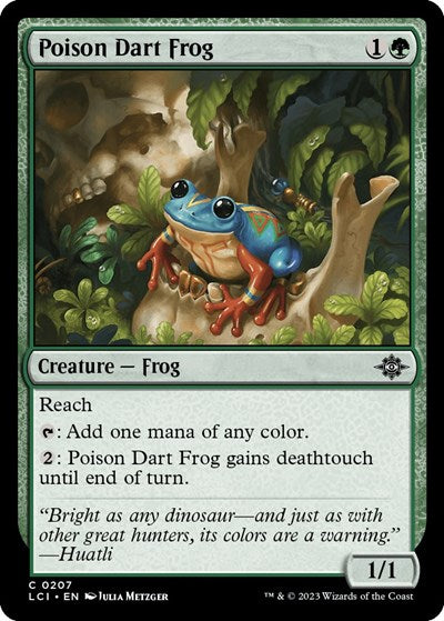 Poison Dart Frog (The Lost Caverns of Ixalan) Light Play Foil