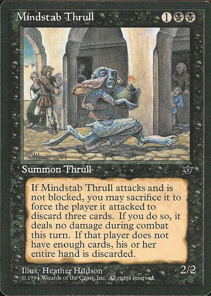Mindstab Thrull (Hudson) (Fallen Empires) Light Play