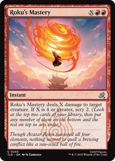 Roku's Mastery (Avatar: The Last Airbender: Eternal-Legal) Light Play Foil
