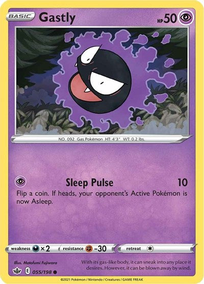 Gastly (SWSH06: Chilling Reign) Medium Play