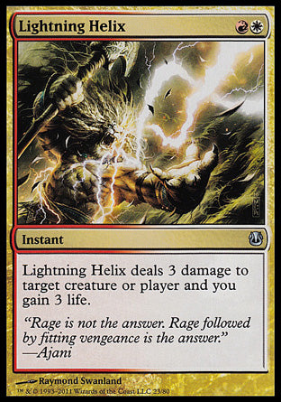 Lightning Helix (Duel Decks: Ajani vs Nicol Bolas) Light Play