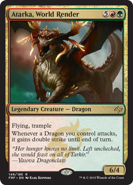 Atarka, World Render (Fate Reforged) Heavy Play