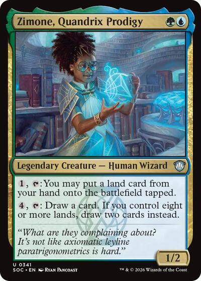 Zimone, Quandrix Prodigy (Commander: Secrets of Strixhaven) Light Play
