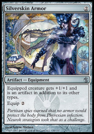 Silverskin Armor (Mirrodin Besieged) Light Play