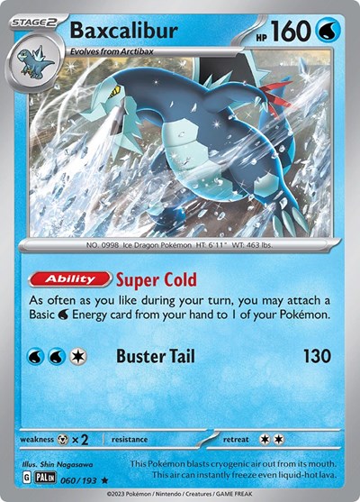 Baxcalibur - 060 (SV02: Paldea Evolved) Light Play Reverse Holofoil