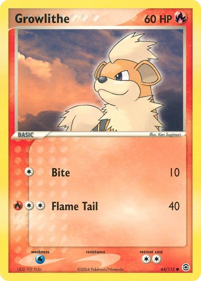 Growlithe (FireRed & LeafGreen) Medium Play