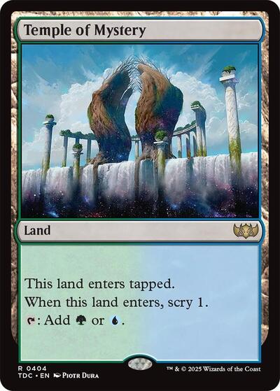 Temple of Mystery (Commander: Tarkir: Dragonstorm) Light Play