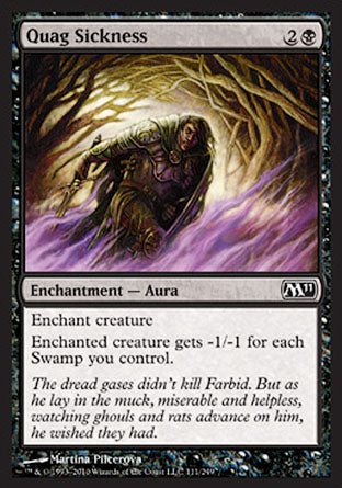Quag Sickness (Magic 2011 Core Set) Light Play