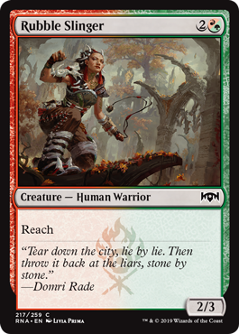 Rubble Slinger (Ravnica Allegiance) Light Play