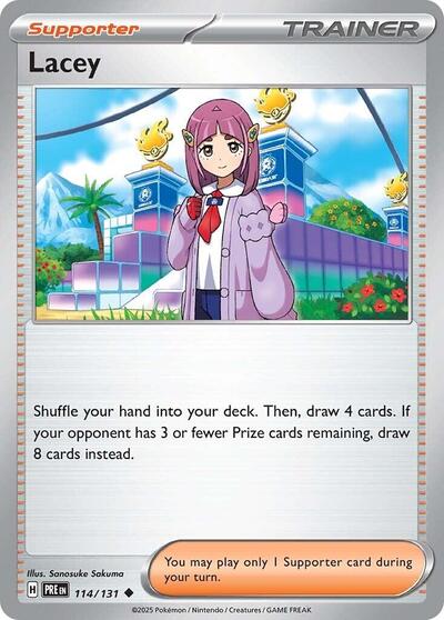 Lacey - 114 (SV: Prismatic Evolutions) Light Play