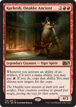 Kurkesh, Onakke Ancient (Magic 2015 Core Set) Medium Play
