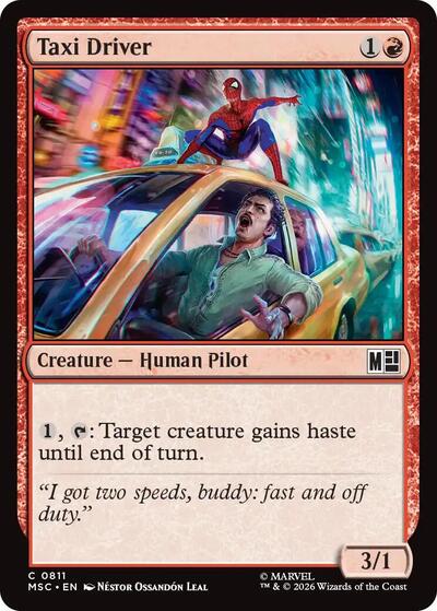 Taxi Driver (Commander: Marvel Super Heroes) Light Play