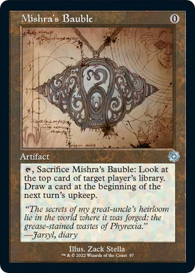 Mishra's Bauble (Schematic) (The Brothers' War: Retro Frame Artifacts) Light Play