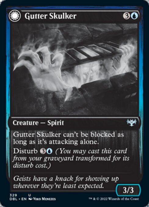 Gutter Skulker / Gutter Shortcut (Innistrad: Double Feature) Light Play