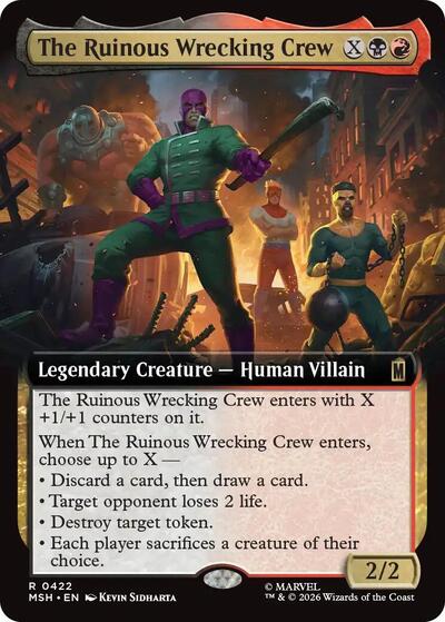 The Ruinous Wrecking Crew (Extended Art) (Marvel Super Heroes) Light Play Foil