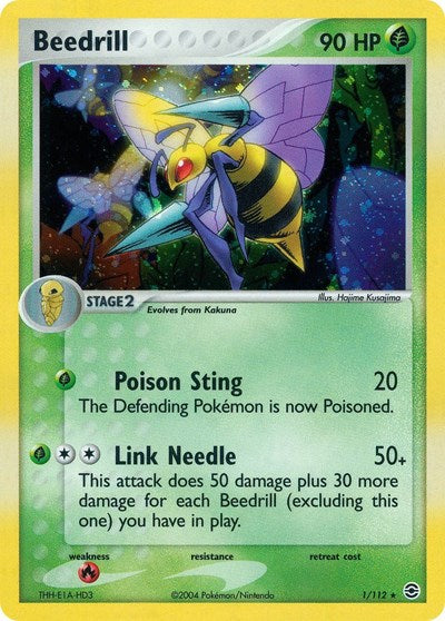 Beedrill (FireRed & LeafGreen) Medium Play Holofoil