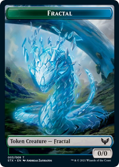 Fractal Token (Strixhaven: School of Mages) Light Play