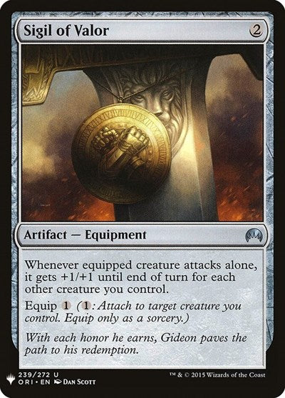 Sigil of Valor (Mystery Booster) Light Play