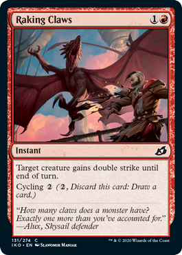 Raking Claws (Ikoria: Lair of Behemoths) Light Play Foil