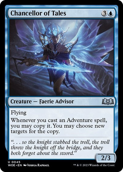 Chancellor of Tales (Wilds of Eldraine) Light Play Foil